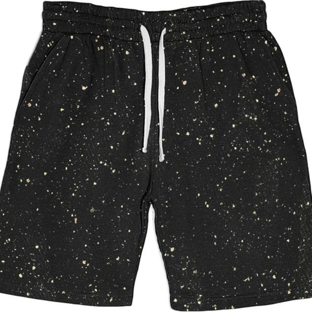 NWT Fleece Factory Salt Wash Sweat Shorts Black Small